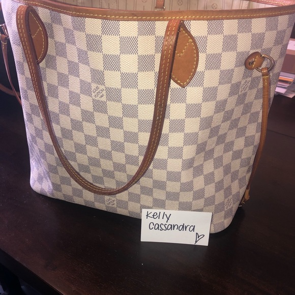 Louis Vuitton Handbags - Louis Vuitton MM Damier Azur